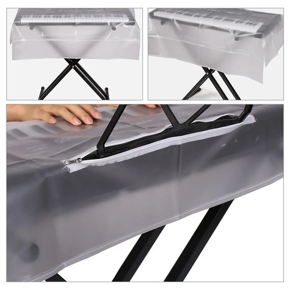 Lightweight Electric Piano Cover for 61 Keys Perfect Fit Piano Keyboard Protective Cover with Zipper Easy Storage Dust Proof