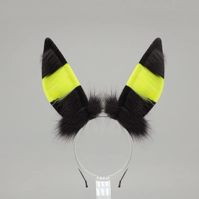 IMU New Handmade Halloween Subculture Animal Fox  Ear Monthly Simulated Furry Fox Ear Hairband  Realistic Tail Set Cosplay Props