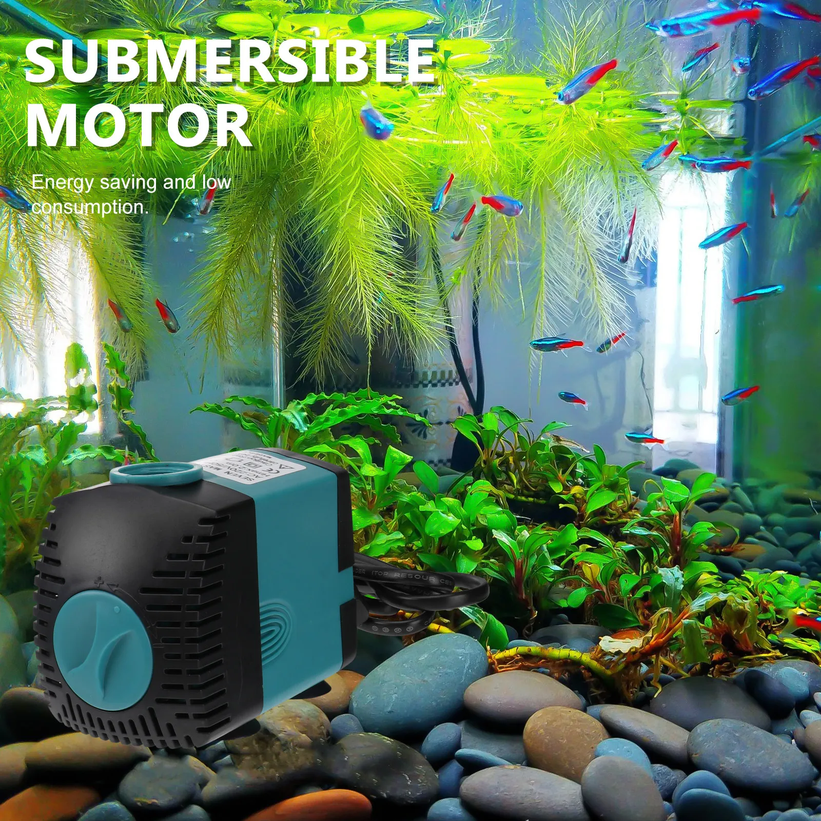 Fish Toy In Aquarium - 1Pcs Premium Small Submersible Water Pump