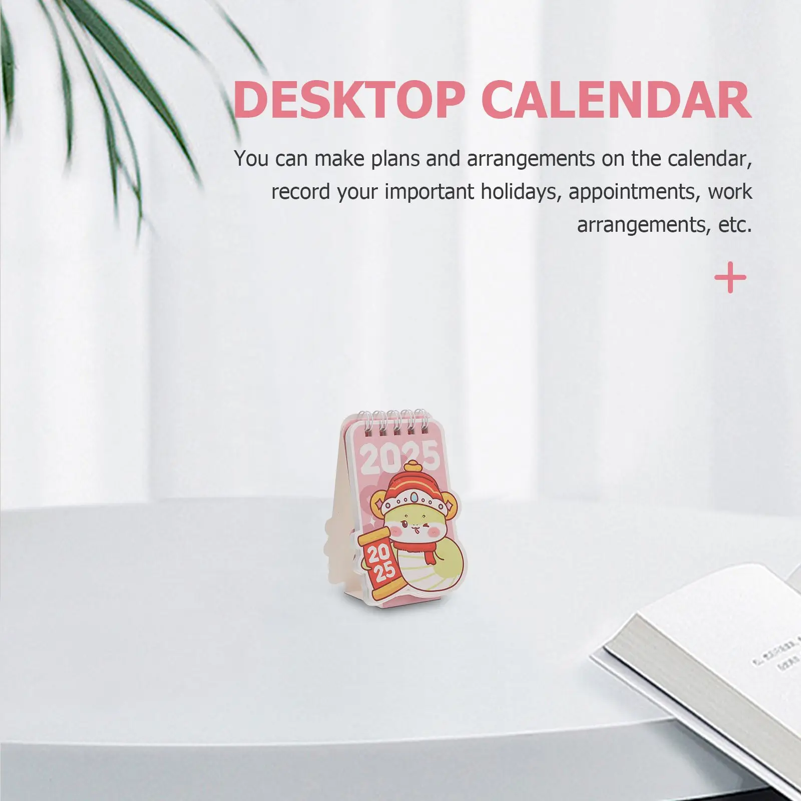 

2025 Mini Desk Calendar Desktop Home Accessory Paper Office Decorative Note Standing Small Monthly Schedule Daily Use