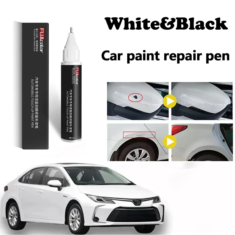 

QC16 Ручка для ремонта автомобильных царапин Черно-белая ручка для ремонта автомобилей Corolla Аксессуары Инструменты для удаления царапин Уход за краской