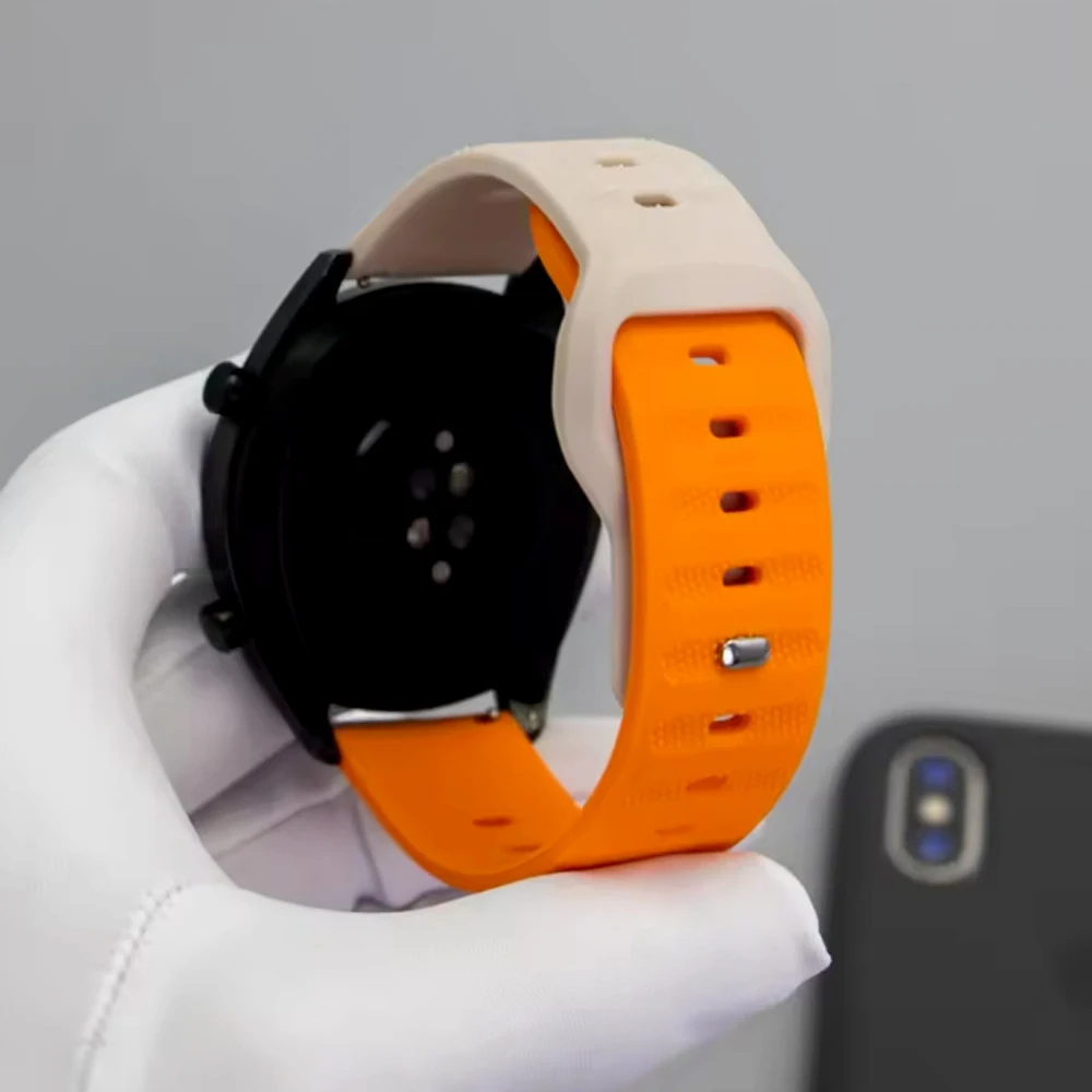 20 مللي متر 22 مللي متر حزام ل TicWatch GTW GTX/GTH 2 E3 E2 S2 الرياضة الفرقة TicWatch Pro 3 GPS/2020 2021/Ultra LTE سيليكون استبدال سوار