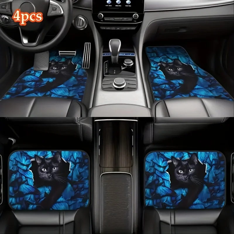 

Stylish And Attractive Car Front/rear Floor Mats - 4pcs/set, Suitable For Sedans, SUVs, And Trucks, Ideal For All-weather Use, S