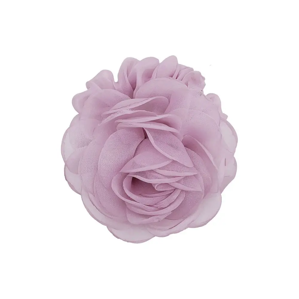 

Hair Tie Mesh Flower Hair Band Camellia Flower Ponytail Holder Rose Hair Rope Seaside Vacation Headwear French Elastic Hair Band