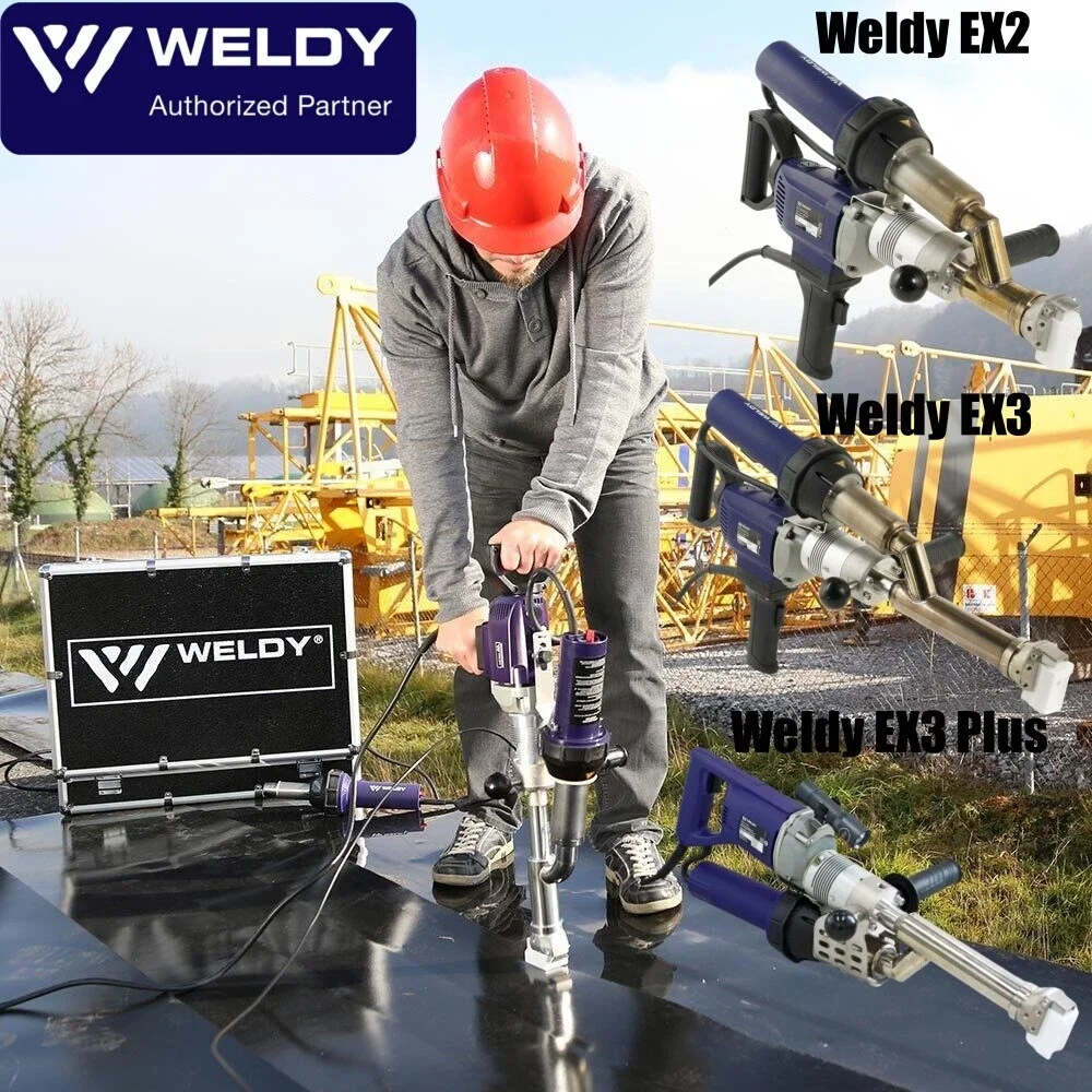 Official Weldy EX2 EX3 Plus Plastic Extrusion Welder for HDPE Geomembrane Seaming and Repair