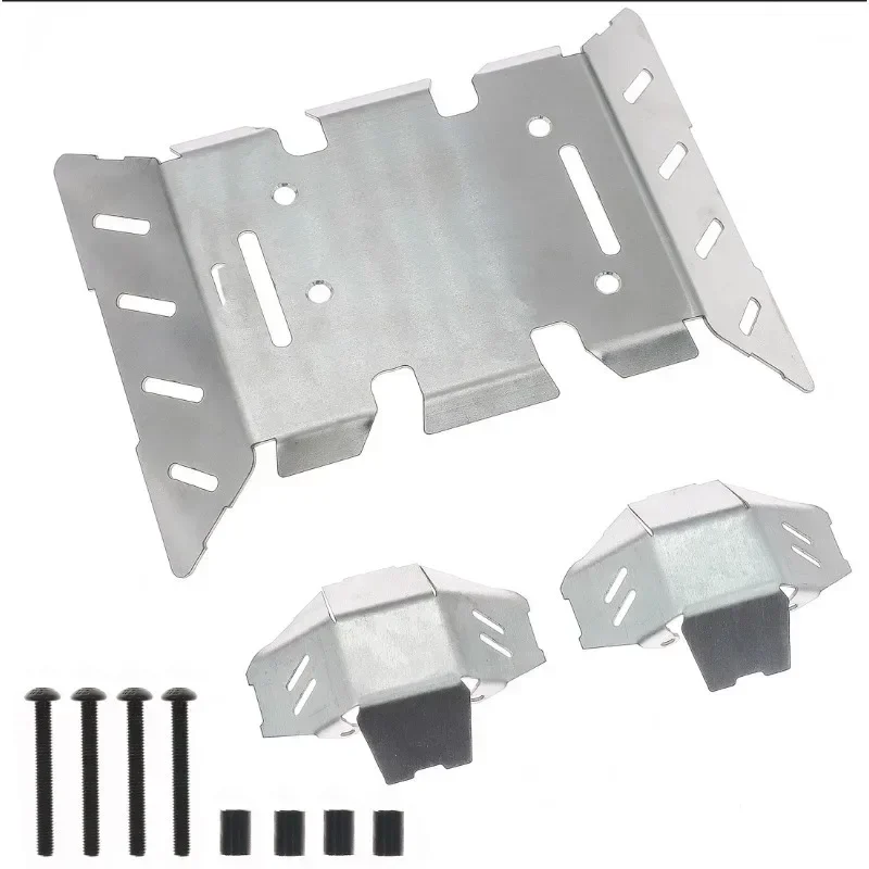 Stainless Steel Heavy‑Duty Chassis Armor Skid Plate, Underbody Guard Protector for Axial AXP8 Gilamon 1/8 RC Trail Buggy