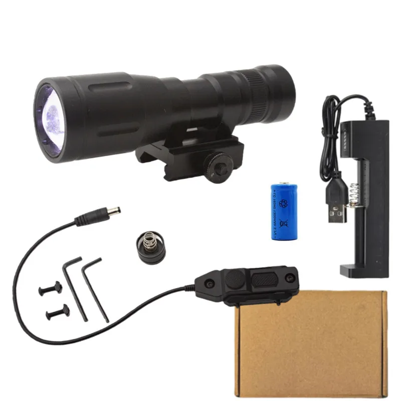 

﻿ ﻿ Tactical Metal Mini Flashlight with Picatinny Rail and M-lok RailOutdoor Hunting Accessories