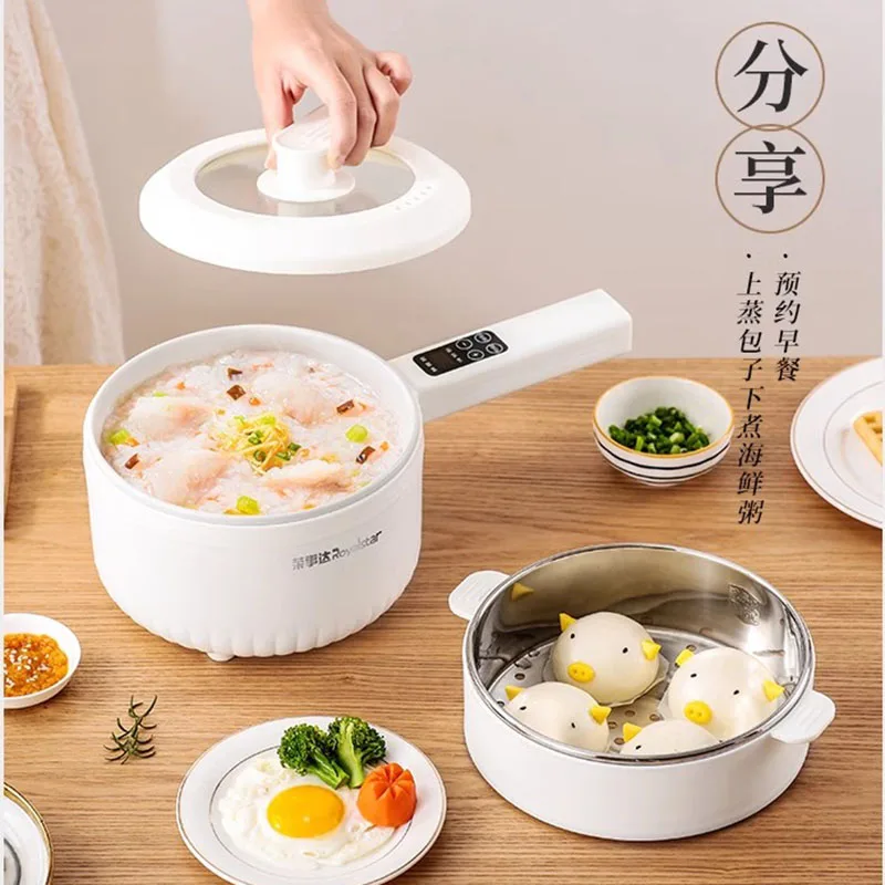 

Electric Hot Pot Wok Double Grill Noodle Korean Non-stick Cooker Multifunction Chinese Hot Pot Small Fondue Chinoise Cookware