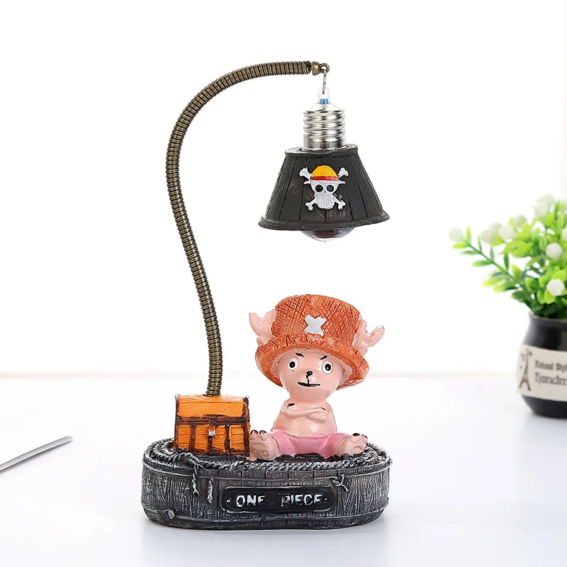 New One Piece Luffy Chopper Cartoon Anime Night Light Kawaii Fashion Desktop Decoration Bedroom Atmosphere Light Children\'s Toys