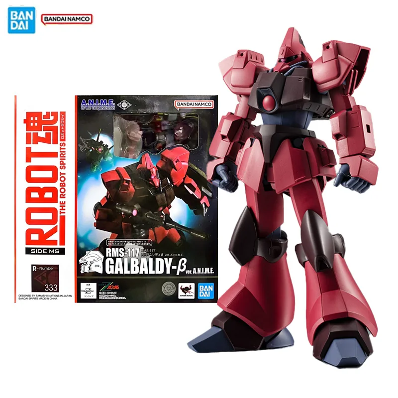 Bandai Original figura Gundam modelo Kit el Robot espíritus RMS-117 Galbaldy-β colección de Anime figuras de acción modelo Juguetes
