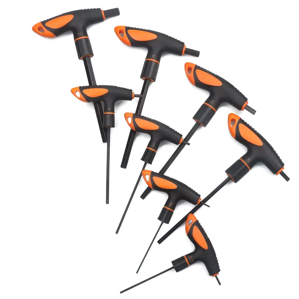 T-Griff-Inbusschlüssel-Set, metrisch, Thandle-T-Griff, Inbusschlüssel-Set, 2, 2,5, 3, 4, 5, 6, 8, 10 mm, 8-teiliges, robustes, ausgezeichnetes Set – Detail 6