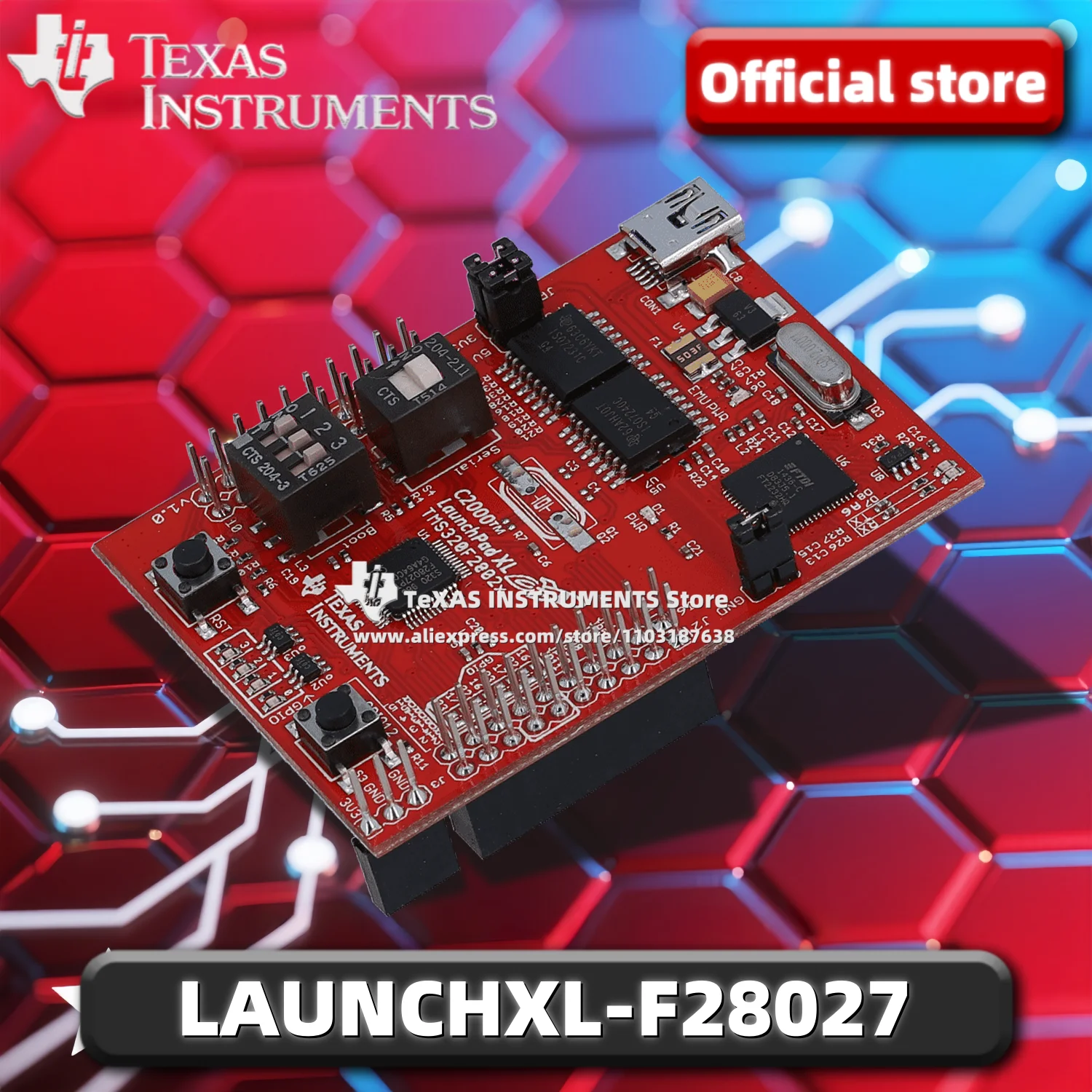 【TI الرسمي】 LAUNCHXL-F28027 C2000 Piccolo MCU F28027 LaunchPad ™ مجموعة تطوير #1