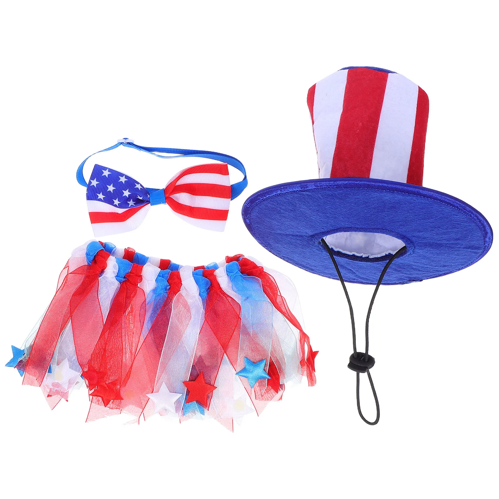 

23 Inch White Goose Festival Decor Set Independence Day Patriotic Porch Yard Lawn Costume Outfits Fade Resistant Easy