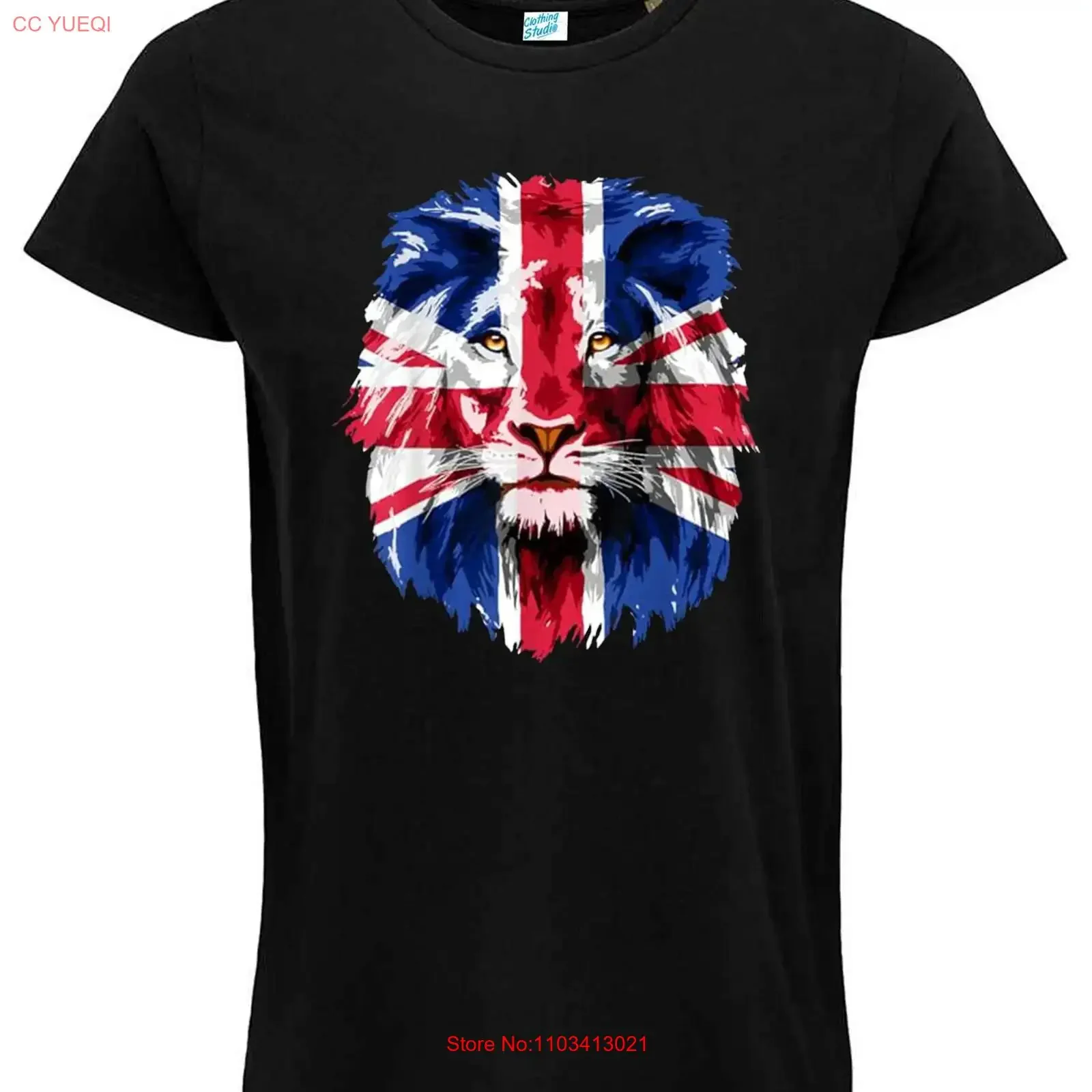 T-shirt Lion du Royaume-Uni, fierté britannique, vintage, délavé, unisexe, graphique, doux, polyvalent, élégant, vêtements de créateur, streetwear