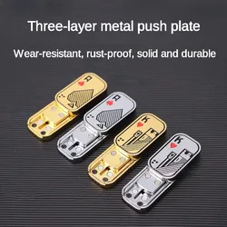 The New Three-layer Metal Push Card Edc Slap Brand Fidget Spinner Adult Relief Fidget Toys Creative Portable Tide Play Boy Gift