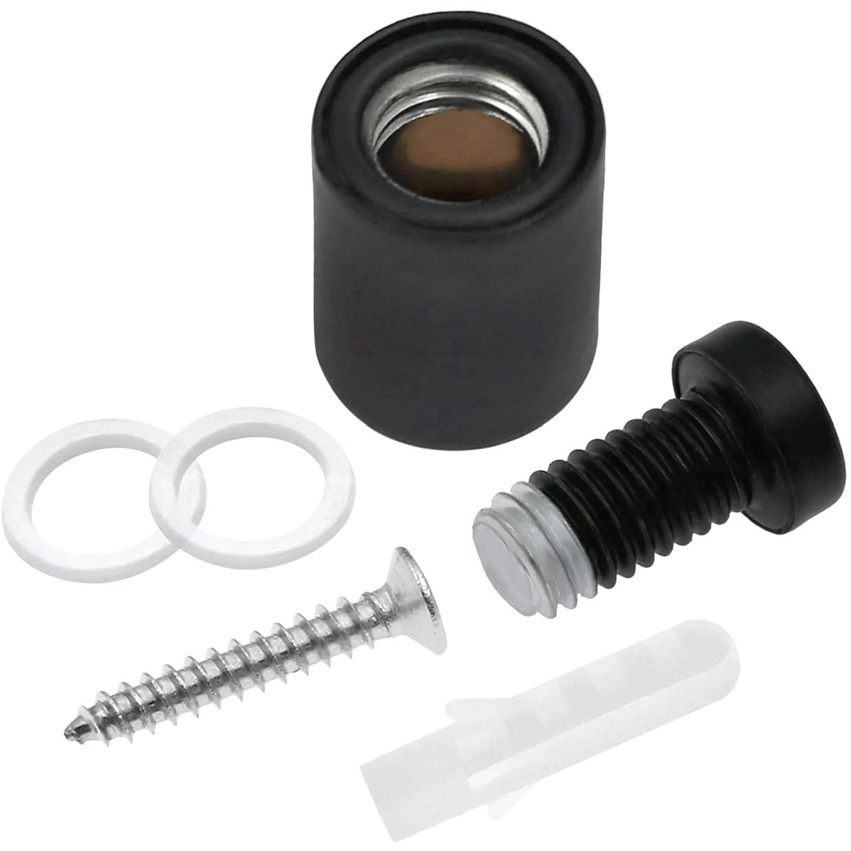 A34R 48 stuks afstandsschroeven, muurbord afstandhouder montage hardware reclame glas afstandhouder nagel om op te hangen, zwart