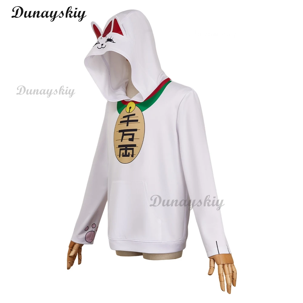 Dandadan توربو الجدة الأبيض مقنعين أعلى هودي تأثيري حلي لطيف هدية يوكاي كيرو بابا تابو بابا محشوة محظوظ القط لطيف