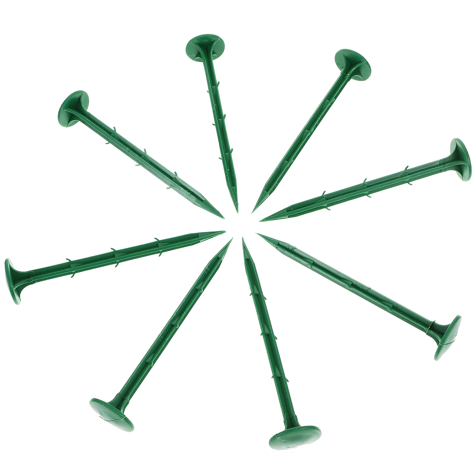 

100 Pcs Plastic Garden Stakes 20cm Green Landscape Fabric Pegs for Tarp Ground Cover Fixing Yard Landscaping Stakes