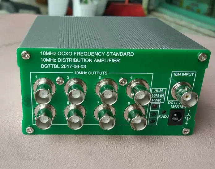 BG7TBL 8 Output 10MHz Distribution Amplifier  Frequency Reference for GPSDO Lab