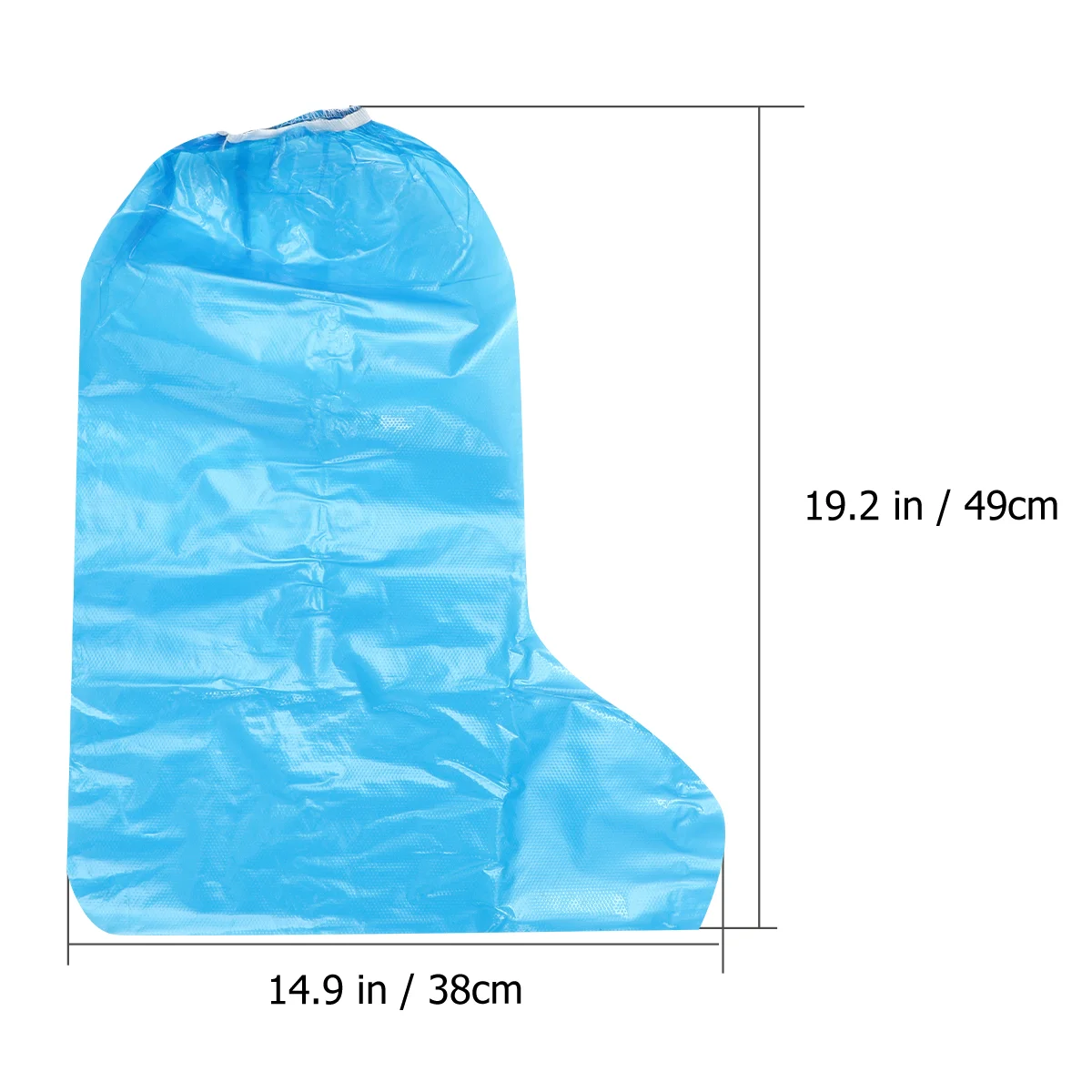 10 Pcs Anti Slip Washable Reusable Boots Covers Waterproof Shoe Shoes Blue Foot