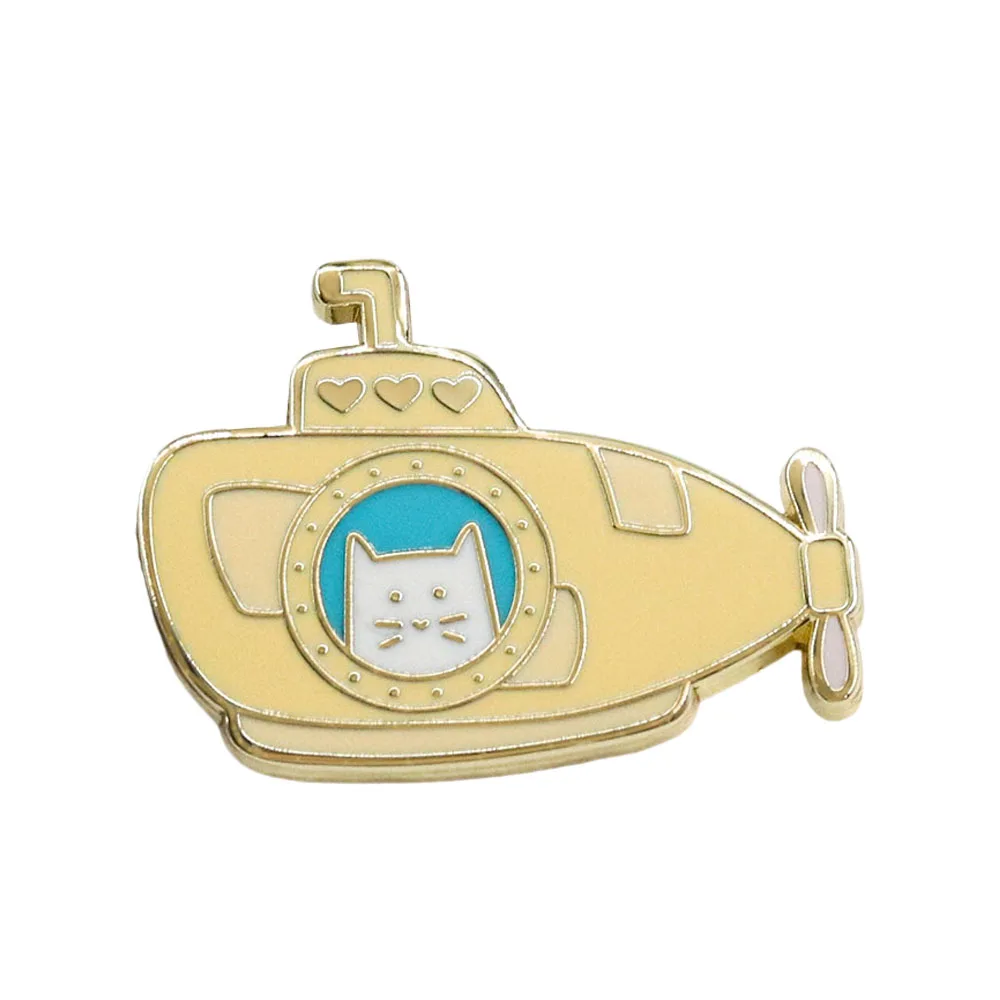 Chat animal broche drôle chat avion volant mignon animal de compagnie chaton collier broche accessoires alliage badge