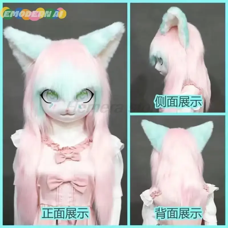 2024 Suits Fursuit Kigurumi Headsets Furry Cosplay Costumes Comiket Furries Rubbit Doll Cat Comiket Furries Doll costumes Animal