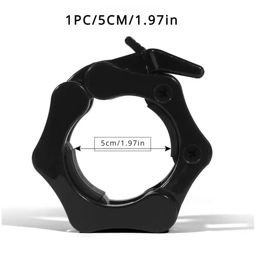 25/50mm Spinlock Barbell Collars Quick Release Barbell Clamps Weight Bar Clips for Weightlifting and Strength Training Clamp Spr