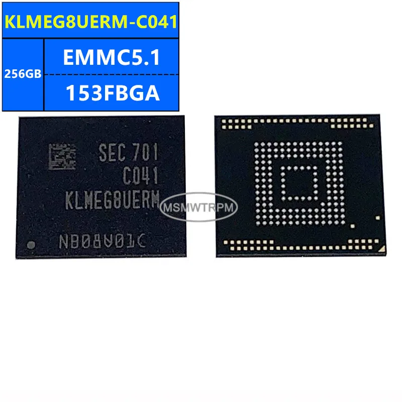 SDINBDV4-256G SDINBDD4-256G KLMEG8UERM-C041 EMMC5.1 256GB 153FBGA Memory Chip IC Electronic Components New Original