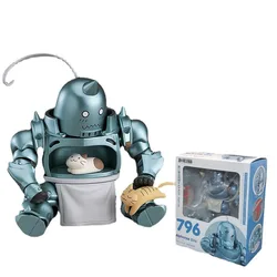 애니메이션 강철의 연금술사 Alphonse Elric 공동 이동성 Q 버전 액션 피규어 PVC 모델 인형 장난감 책상 장식 선물 박스형