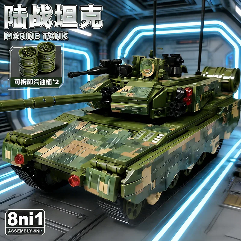 

8in1 Tank Building Blocks WW2 Military Building Blocks Set Plane Truck Building Blocks DIY Children Toy Boys Holiday Gift