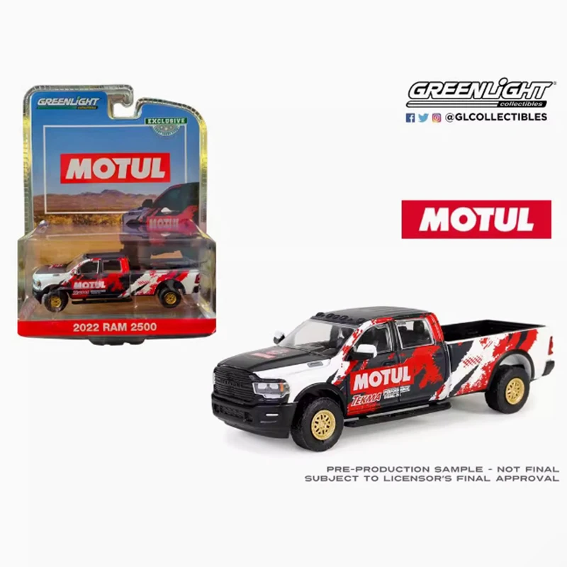 

Greenlight масштаб 1:64 2022 Ram 2500, имитация модели автомобиля из сплава, статическая коллекция, украшенные праздничные подарки, игрушки, сувенирный подарок