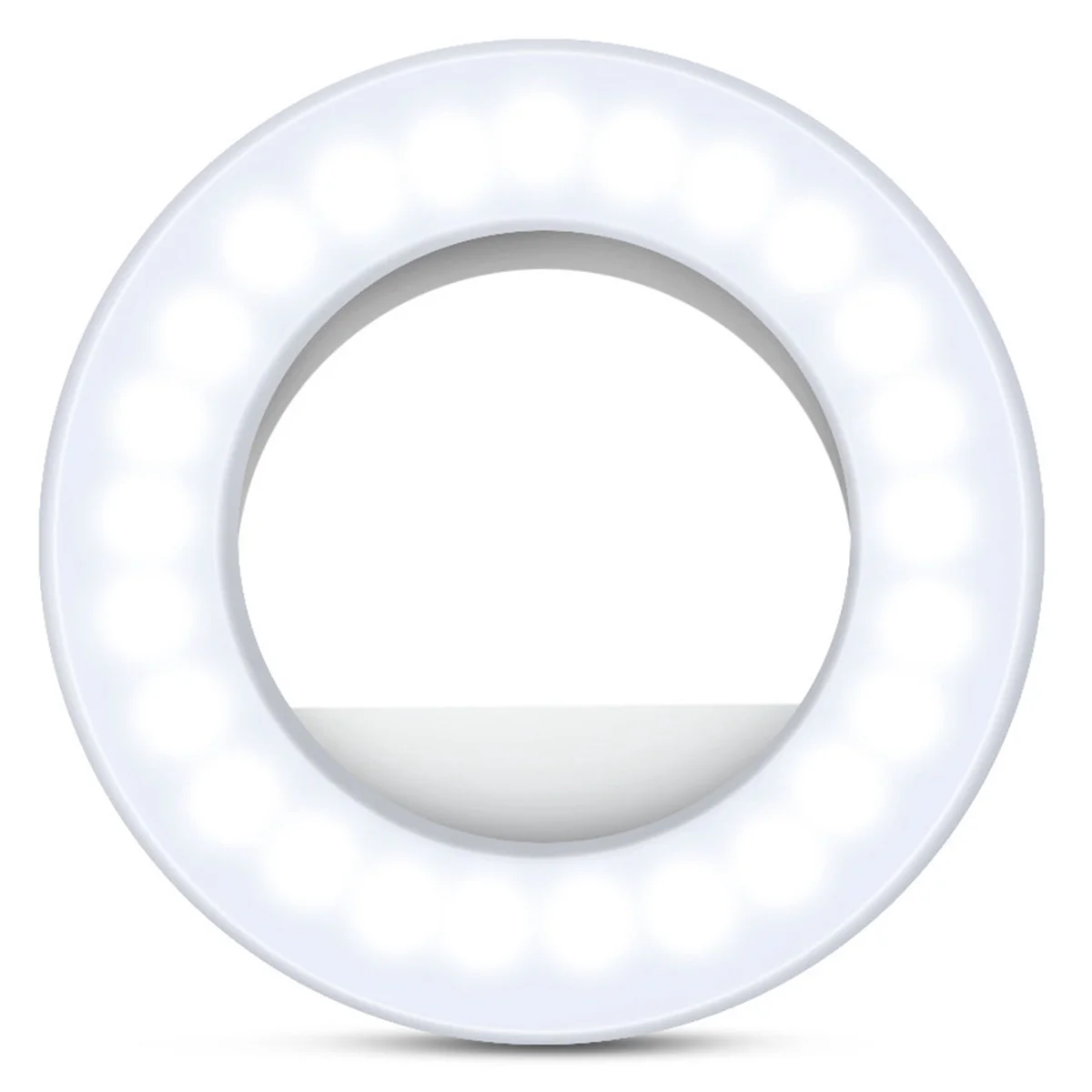 Кольцевой светильник для селфи для телефона Кольцевой светильник для селфи для телефона Перезаряжаемый светильник для сотового телефона с зажимом и камерой для ноутбука 3 регулируемых режима освещения