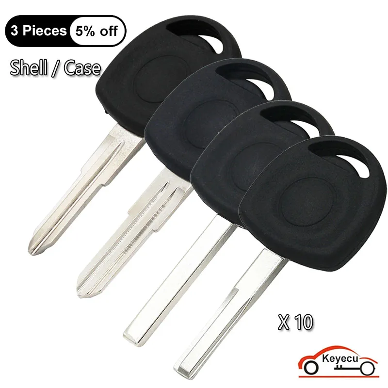 KEYECU 10 X Case for Vauxhall Opel Vectra Agila Astra Combo Corsa Tigra For Chevrolet Cruze Buick Uncut Transponder Key Shell