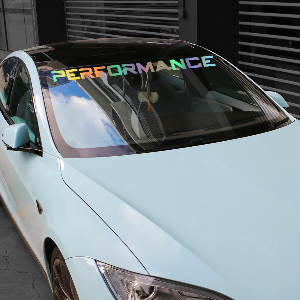 سيارة الجبهة الزجاج الأمامي ملصق أداء التصميم الزجاج الأمامي الشارات شاحنة الفينيل يلتف للماء الديكور اكسسوارات السيارات