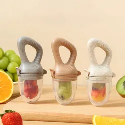 Silicone Baby Fruit Feeder with Cover Baby Nipple Fresh Food Vegetable Supplement Soother Nibbler Feeding Teething Pacifier