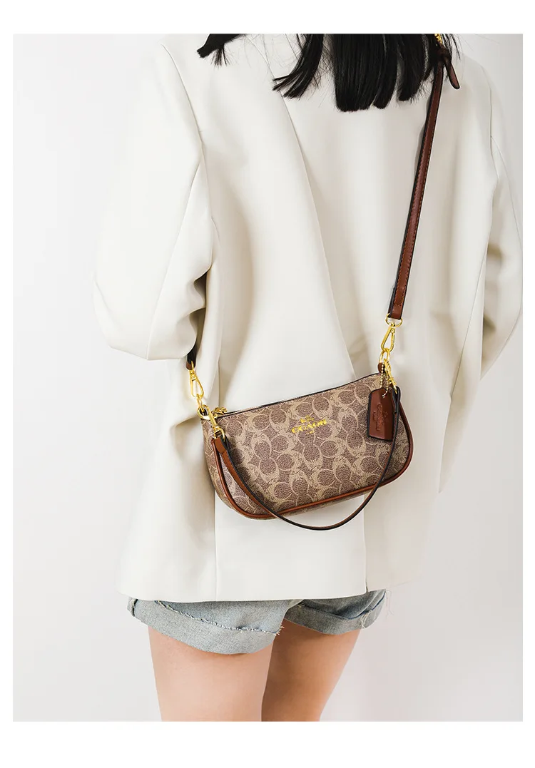 Hochwertige Damen-Umhängetasche, klassische Vintage-Handtasche, elegante Designer-Ledertasche für Frauen. – Detail 8