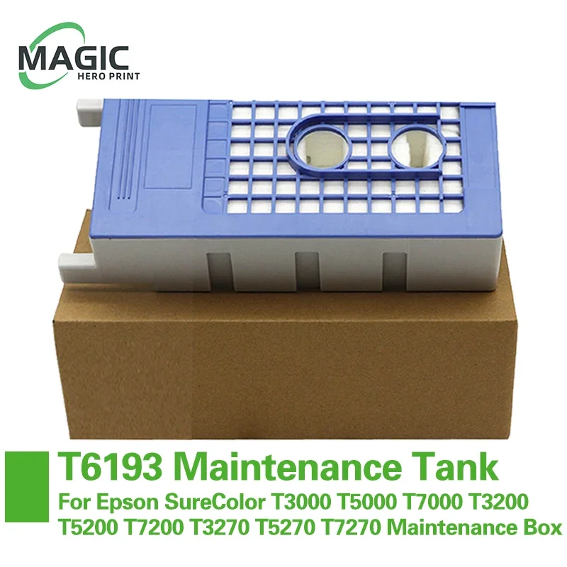 New Maintenance Ink Tank T3280 T6193  For Epson SureColor T3000 T5000 T7000 T3200 T5200 T7200 T3270 T5270 T7270 Maintenance Box