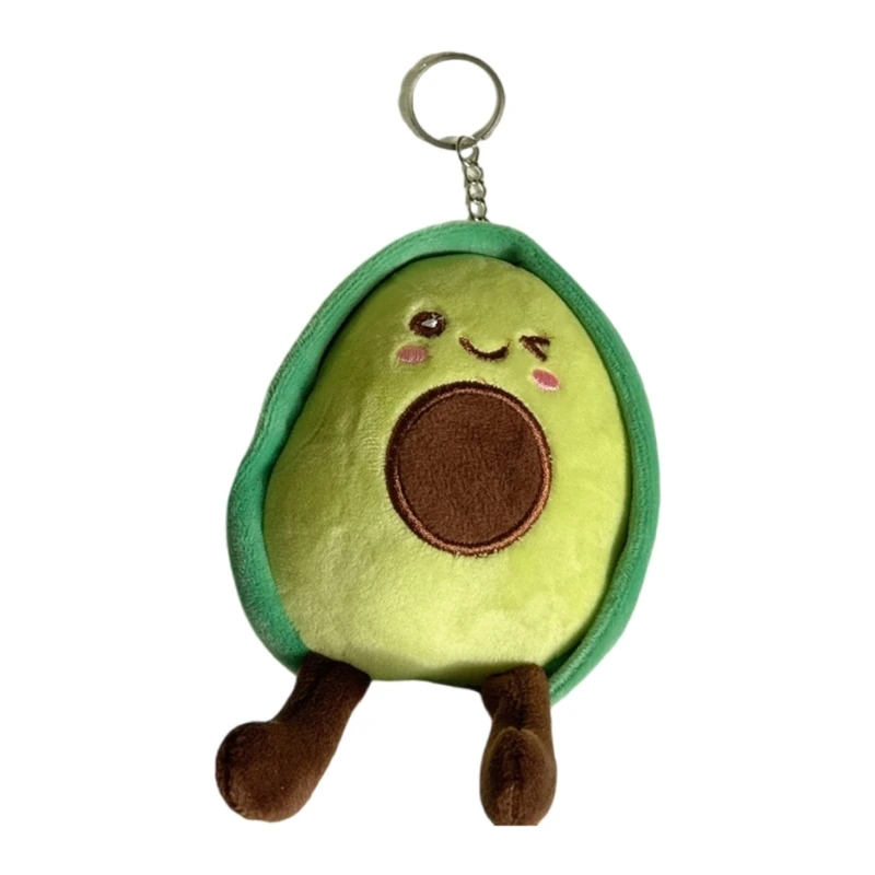 Fast Reach Novelty Avocado Plush Keychain Jewelry for Fruit Party Supplies and Collectibles