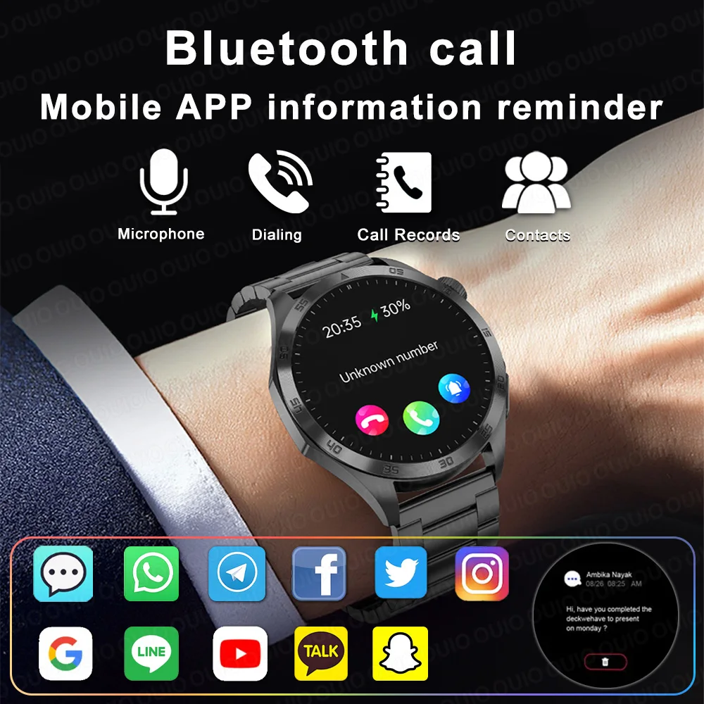 2024 New Medical Grade Smart Watch ECG+PPG Blood Sugar Blood Lipid Uric Acid Body Temperature Bluetooth Call Health Smartwatch ﻿