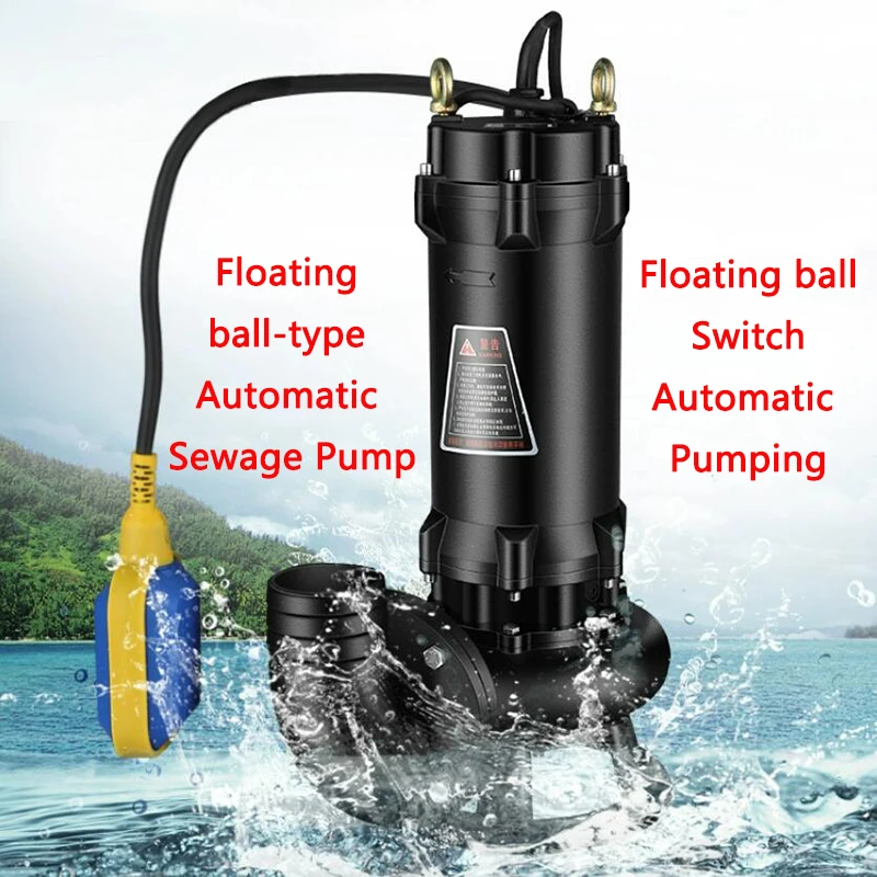 Floating ball Testing Water level Automatic Sewage Pump Household Farming Sewage pump Automatic Pumping Submersible pump