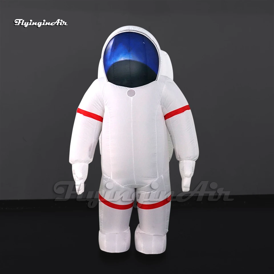 

Funny Walking Inflatable Spacesuit Parade Costume 2m Wearable Blow Up Astronaut Clothing For Space Theme Event