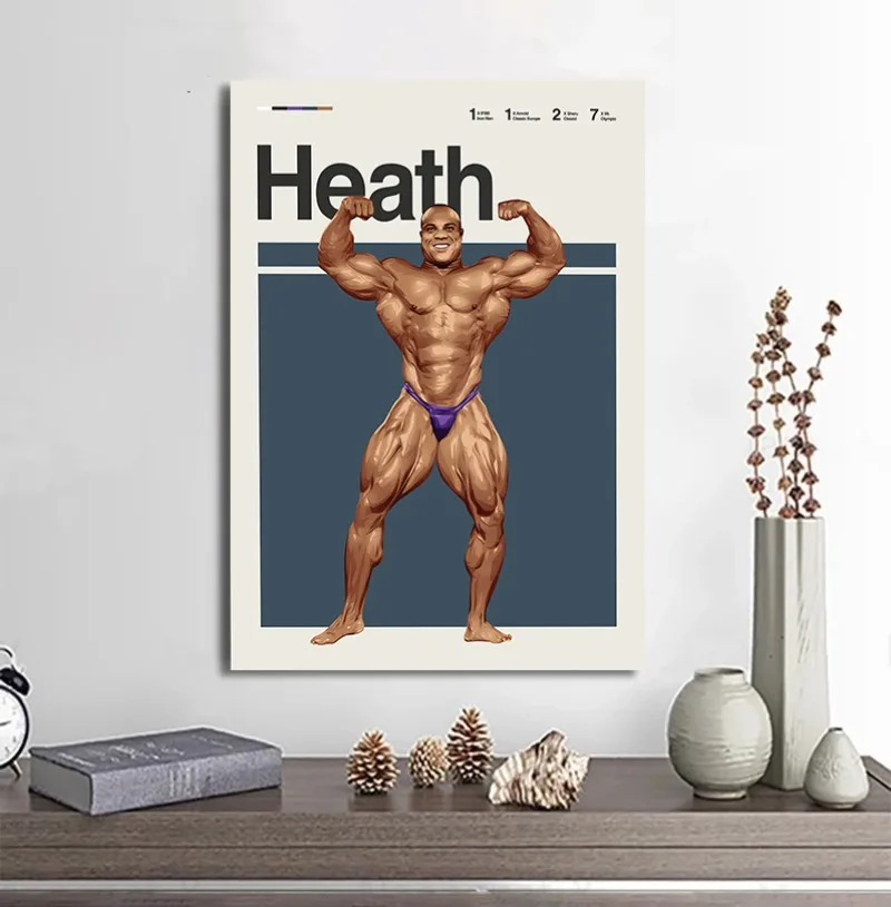 Arnold Schwarzenegger Poster,Bodybuilding Canvas Painting Wall Art Office, Motivational Gym Decor, Bodybuilding Gift Ideas