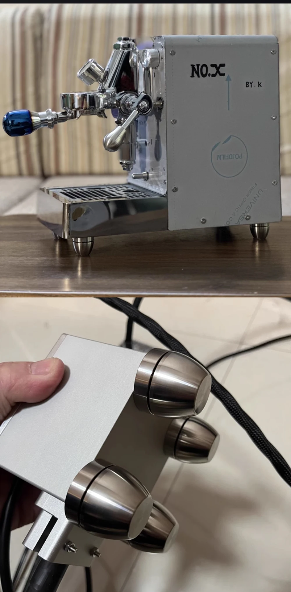 M8 Bar Keramikfuß Stoßdämpfer Edelstahl Aluminium Standfuß CD-Player Lautsprecher Leistungsverstärker HiFi Isolationsfüße – Detail 7