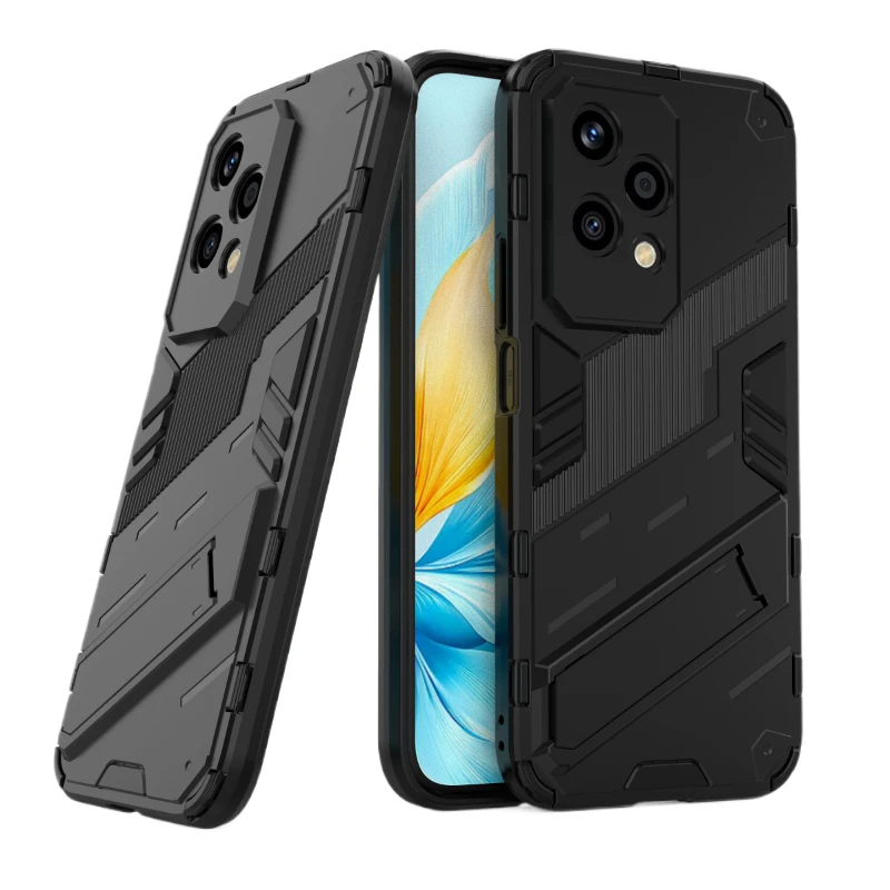Para Huawei Honor 200 Lite 5g Funda trasera a prueba de golpes Funda protectora anticaída con soporte Funda Coque fundas