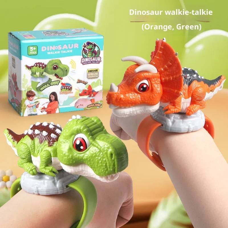 Walkie Talkie de dinosaurio para amigo, juguete de muñeca portátil con diseño de tiranosaurio para jugar al aire libre, el mejor regalo para amigos