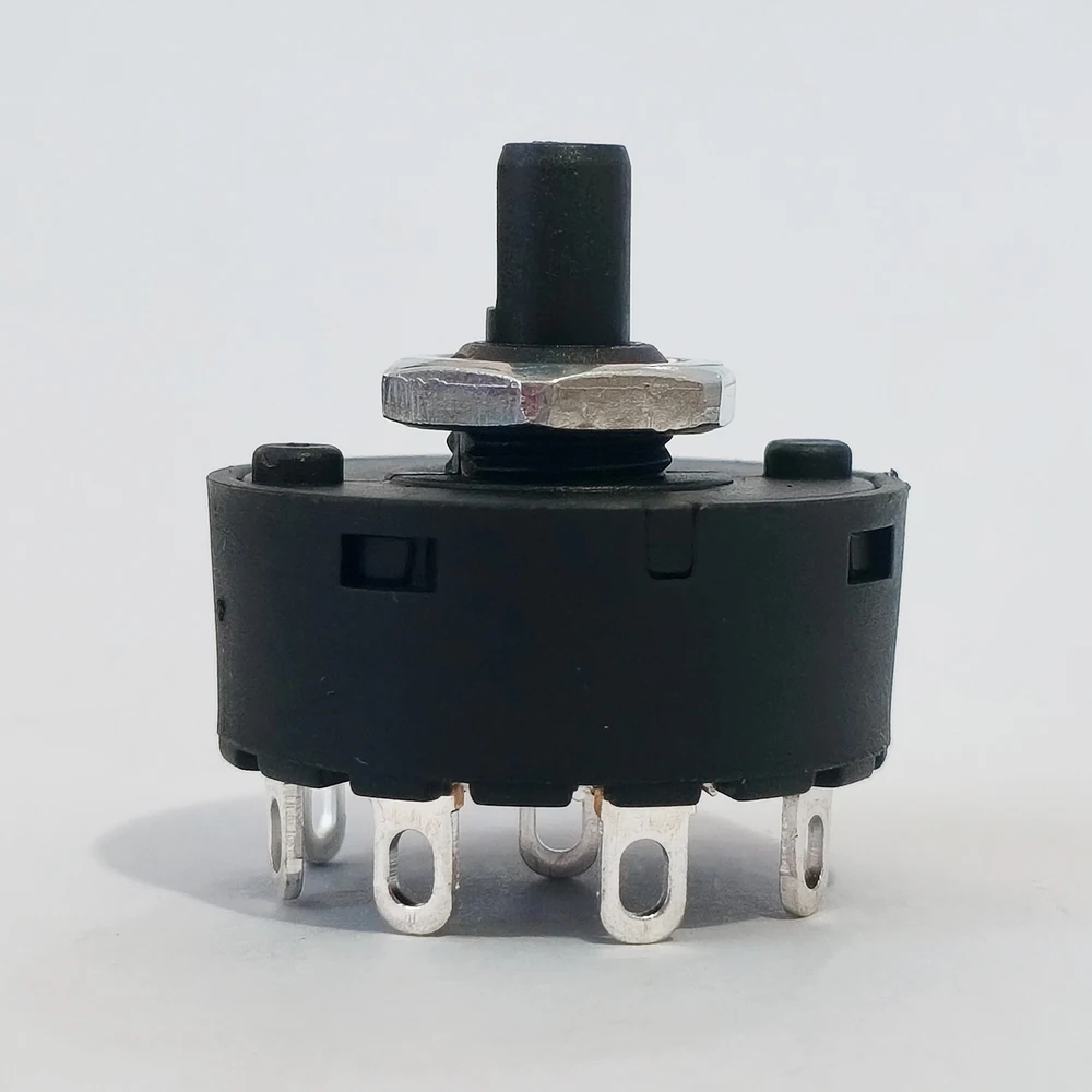 2 Stück 125/250VAC 14MM Runder Drehschalter 4/6/7/8/9-polig 3/5/6/7/8 Schalter für Elektroofen, Teekanne, Mixer, Netzschalter – Detail 5