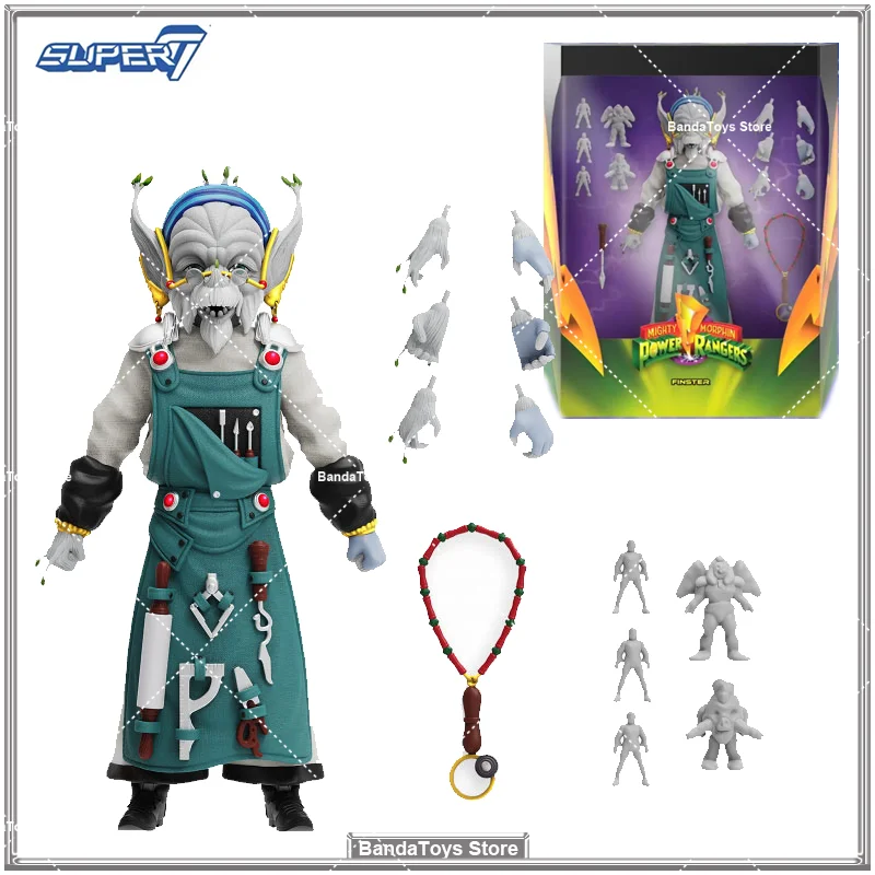 En Stock Original SUPER7 puissant Morphin Power Rangers Finster ultime Anime figurines de Collection d'action modèle jouets