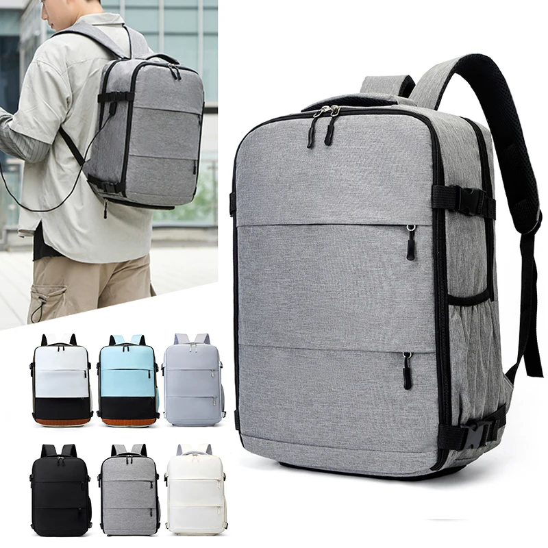 Zaino da lavoro multifunzionale, grande capacità, spazio porta di ricarica USB, zaino da uomo d'affari, zaino per computer da uomo