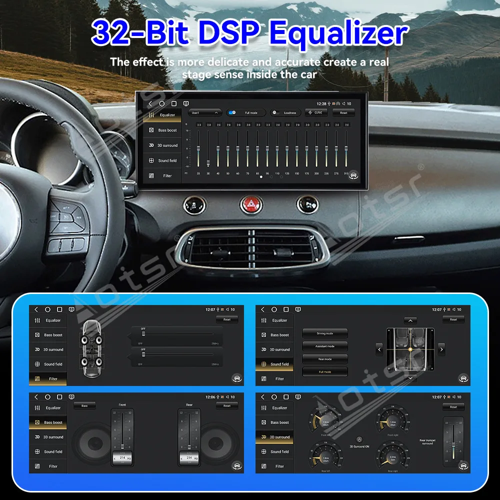 15,8-Zoll-Dash-Touchscreen-Autoradio mit GPS-Navigation und Stereo für Fiat 500X 2014-2019 Multimedia CarPlay Android Auto Head Unit 4G