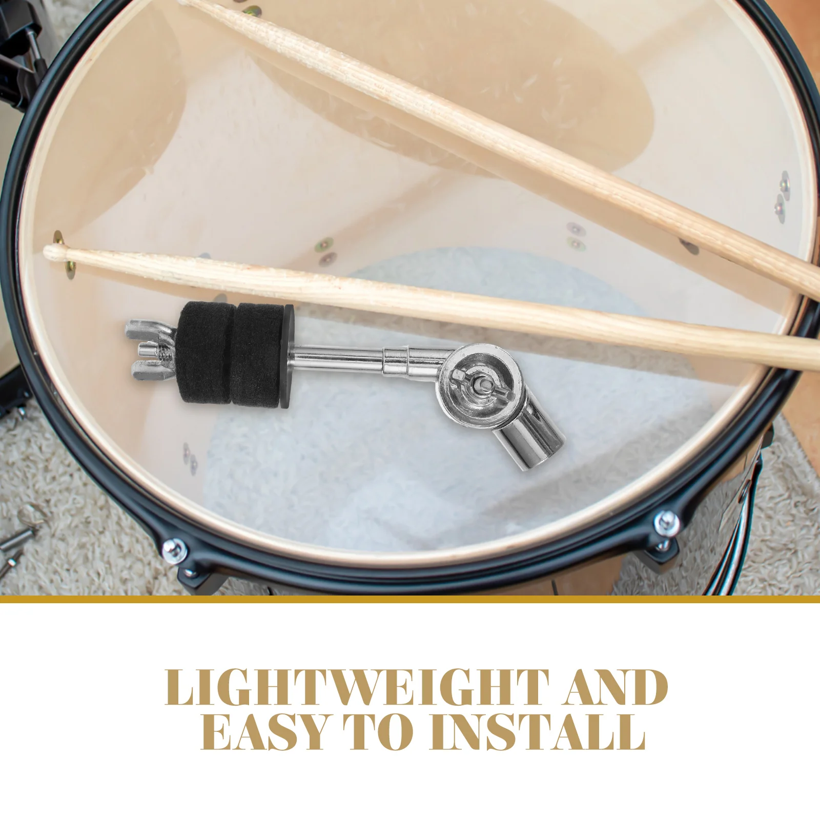 

Drum Broom Arm Connector Heavy Duty Zinc Alloy Cymbal Boom Mount for Secure Cymbal Attachment and Smooth Playing Experience